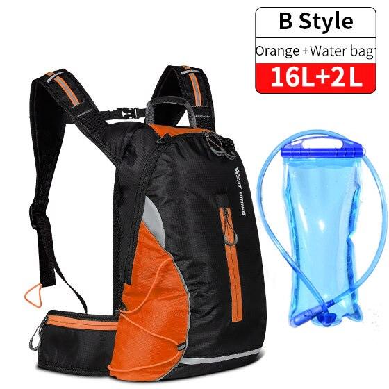WEST BIKING Bicycle Bag Water Bag 10L Portable Waterproof Sports Bag MTB Road Bike Cycling Hiking Climbing Hydration Backpack - Pogo Cycles