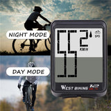 WEST BIKING Bike Computer Multifunction LED Digital Rate MTB Bicycle Speedometer Wireless Cycling Odometer Computer Stopwatch - Pogo Cycles