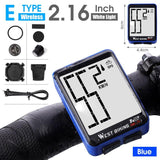 WEST BIKING Bike Computer Multifunction LED Digital Rate MTB Bicycle Speedometer Wireless Cycling Odometer Computer Stopwatch - Pogo Cycles