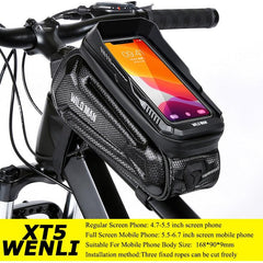 WILD MAN Rainproof Bike Bag Hard Shell Bicycle Phone Holder Case Touch Screen Cycling Bag 6.7 Inch Phone Case Mtb Accessories - Pogo Cycles