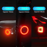 X-TIGER Bicycle Smart Auto Brake Sensing Light Waterproof LED Charging Cycling Taillight Bike Rear Light Warn Bicycle Tail light - Pogo Cycles
