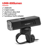 XOSS Bike Light Headlight 400/800/1500 Lm Waterproof USB Rechargeable MTB Front Lamp Head Lights Bicycle Flash Torch - Pogo Cycles