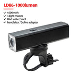 XOSS Bike Light Headlight 400/800/1500 Lm Waterproof USB Rechargeable MTB Front Lamp Head Lights Bicycle Flash Torch - Pogo Cycles